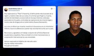 Noboa anuncia la Captura alias Pipo cabecilla Los Lobos
